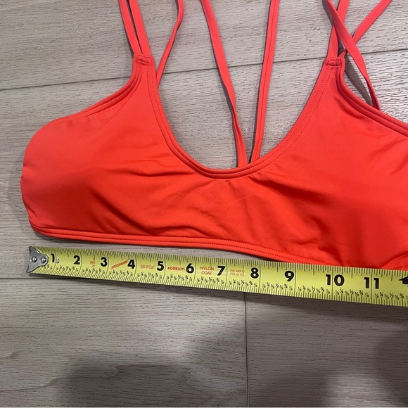 VYB Vitamin C Crossback Bikini Swim Strappy Top Women's Orange M Medium - Picture 5 of 8